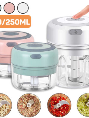 Mini Electric Garlic Chopper USB Charging Ginger Masher Machine