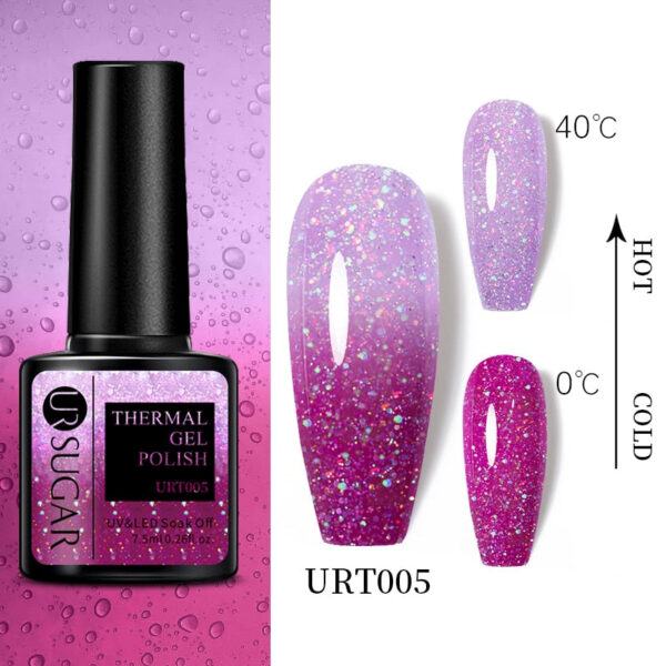 Beauty Reflective Thermal Gel Nail Polish Semi Permanent Soak
